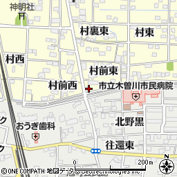 愛知県一宮市北方町曽根村前東285周辺の地図
