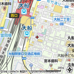 株式会社鈴木水産　ジャンボ市場大船店周辺の地図