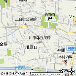 愛知県犬山市羽黒川原口11周辺の地図