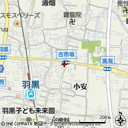 愛知県犬山市羽黒古市場124周辺の地図