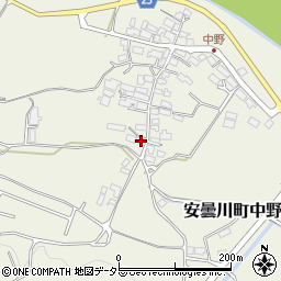 滋賀県高島市安曇川町中野287周辺の地図