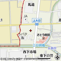 愛知県犬山市羽黒（下大日）周辺の地図