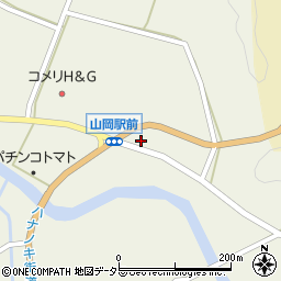 岐阜県恵那市山岡町上手向174周辺の地図