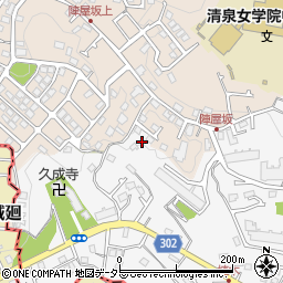 神奈川県鎌倉市植木469-8周辺の地図