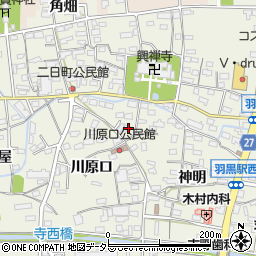 愛知県犬山市羽黒川原口8周辺の地図