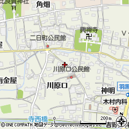 愛知県犬山市羽黒川原口12周辺の地図