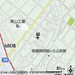 愛知県丹羽郡扶桑町斎藤緑周辺の地図