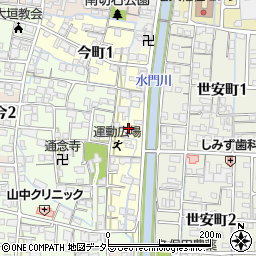 岐阜県大垣市今町周辺の地図