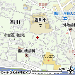 神奈川県茅ヶ崎市香川1丁目7-20周辺の地図