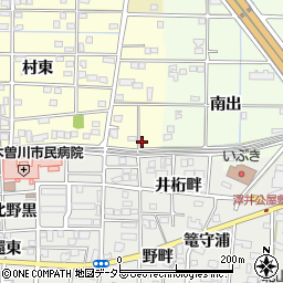 愛知県一宮市北方町曽根村東434周辺の地図