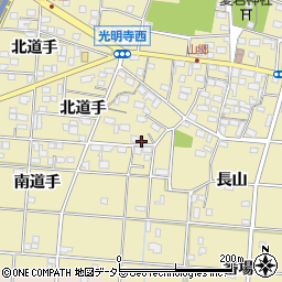 愛知県一宮市光明寺山屋敷154周辺の地図