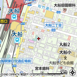 くすくす 大船店周辺の地図