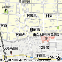 愛知県一宮市北方町曽根村前東274-1周辺の地図