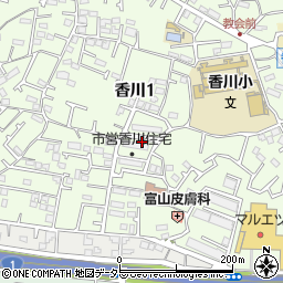 神奈川県茅ヶ崎市香川1丁目13周辺の地図