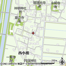 岐阜県羽島市小熊町西小熊1531周辺の地図