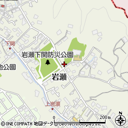 神奈川県鎌倉市岩瀬周辺の地図