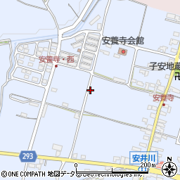 滋賀県高島市新旭町安井川周辺の地図