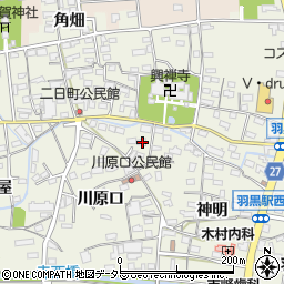 愛知県犬山市羽黒川原口1周辺の地図