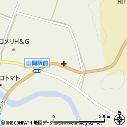 岐阜県恵那市山岡町上手向183周辺の地図