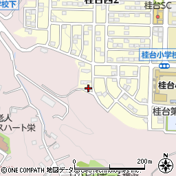 なかま桂台西周辺の地図