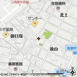 江南高屋郵便局 ＡＴＭ周辺の地図