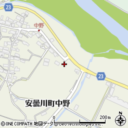 滋賀県高島市安曇川町中野1485-3周辺の地図