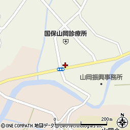 恵那市役所　山岡振興事務所おばあちゃんの手作りの店周辺の地図