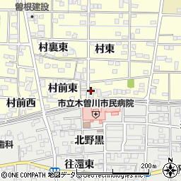 愛知県一宮市北方町曽根村東397周辺の地図