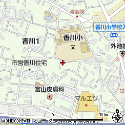 神奈川県茅ヶ崎市香川1丁目7-3周辺の地図