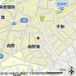 愛知県江南市宮田町南野東83周辺の地図