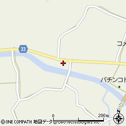 岐阜県恵那市山岡町上手向114周辺の地図