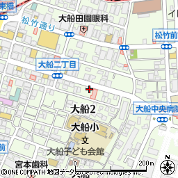 トヨタレンタリース横浜大船駅東口前店周辺の地図