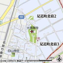 大恵禅寺周辺の地図