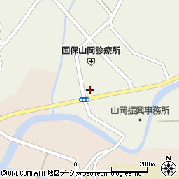 岐阜県恵那市山岡町上手向1208周辺の地図