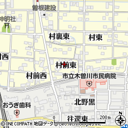 愛知県一宮市北方町曽根村前東251周辺の地図