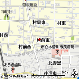 愛知県一宮市北方町曽根村前東250周辺の地図