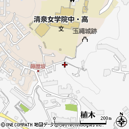 神奈川県鎌倉市植木426-1周辺の地図