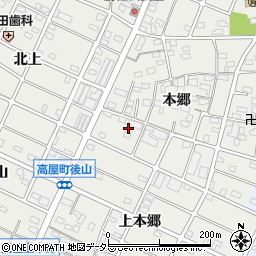 愛知県江南市勝佐町本郷45周辺の地図
