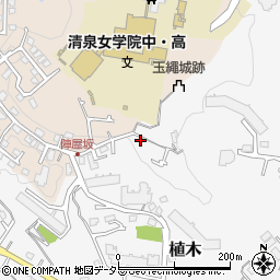 神奈川県鎌倉市植木425-22周辺の地図