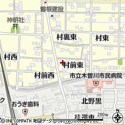 愛知県一宮市北方町曽根村前東241周辺の地図