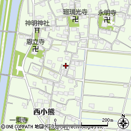 岐阜県羽島市小熊町西小熊1530周辺の地図