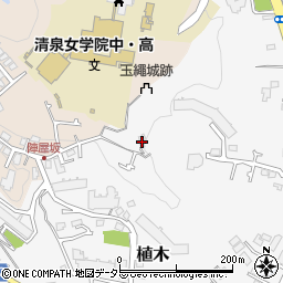 神奈川県鎌倉市植木48-3周辺の地図