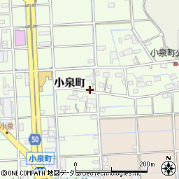 岐阜県大垣市小泉町周辺の地図