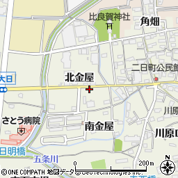 愛知県犬山市羽黒北金屋18-3周辺の地図