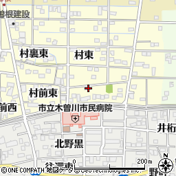愛知県一宮市北方町曽根村東400周辺の地図