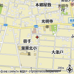 愛知県一宮市光明寺畳手49周辺の地図