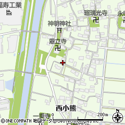 岐阜県羽島市小熊町西小熊1534周辺の地図