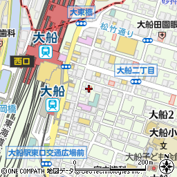 日本酒原価酒蔵 大船店周辺の地図