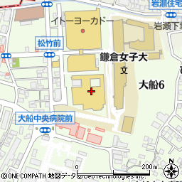 鎌倉市役所　鎌倉芸術館周辺の地図