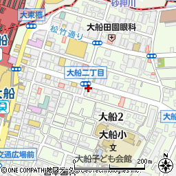 三井のリハウス大船店周辺の地図
